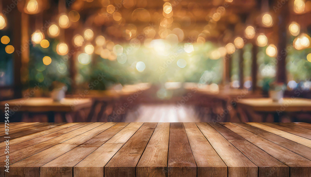 Wooden board empty table in front of blurred background Perspective brown wood over blur in coffee shop or cafe and restaurant- can be used for display or montage your products Wooden board empty table in front of blurred background Perspective brown wood over blur in coffee shop or cafe and restaurant- can be used for display or montage your products