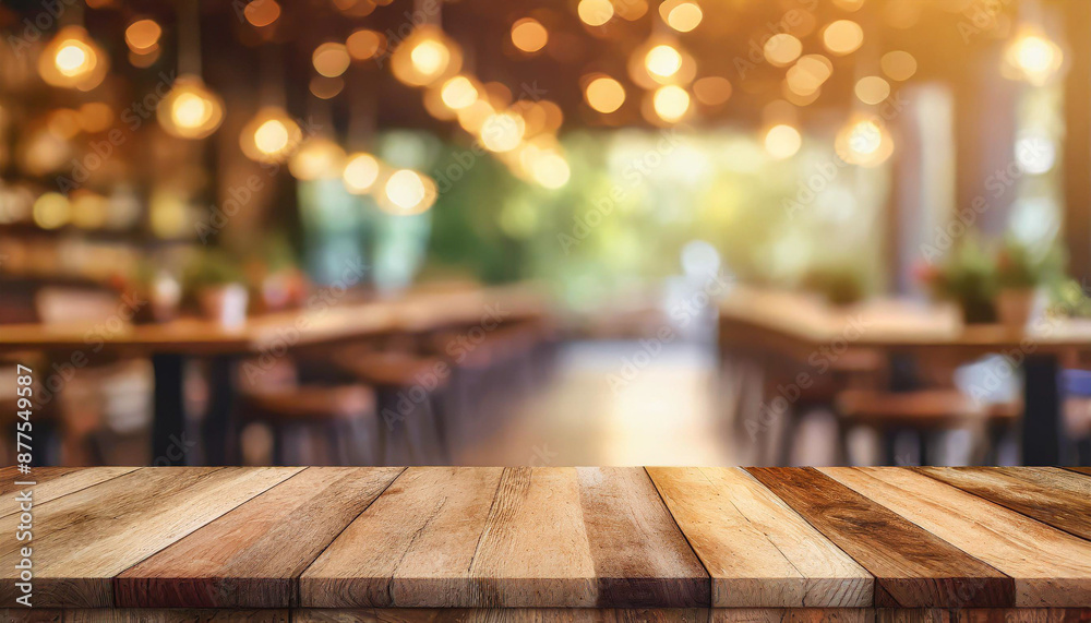 Wooden board empty table in front of blurred background Perspective brown wood over blur in coffee shop or cafe and restaurant- can be used for display or montage your products Wooden board empty table in front of blurred background Perspective brown wood over blur in coffee shop or cafe and restaurant- can be used for display or montage your products