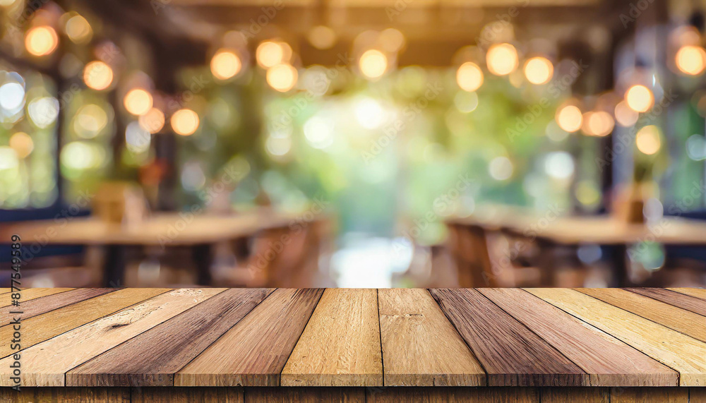 Wooden board empty table in front of blurred background Perspective brown wood over blur in coffee shop or cafe and restaurant- can be used for display or montage your products Wooden board empty table in front of blurred background Perspective brown wood over blur in coffee shop or cafe and restaurant- can be used for display or montage your products