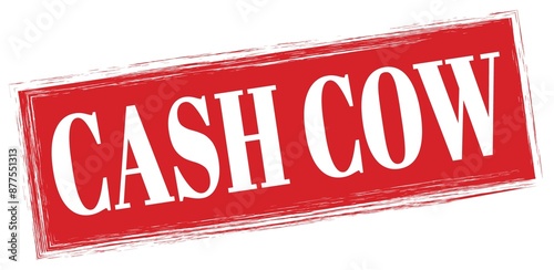Fotografie CASH COW text written on red stamp sign.