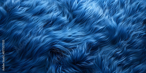 Blue fur texture background