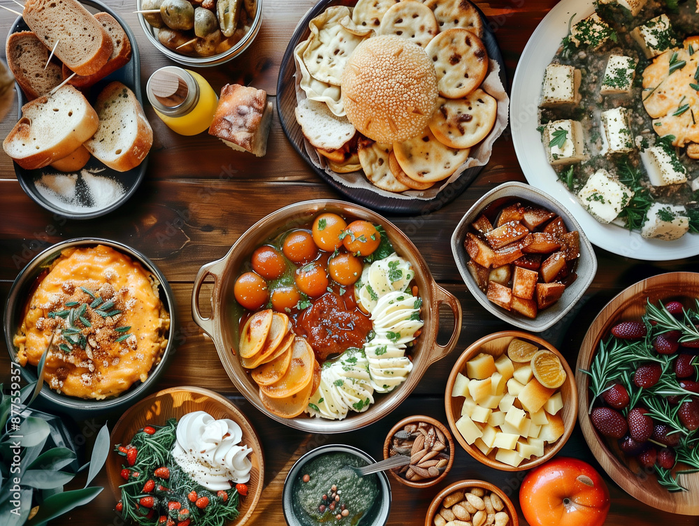 Fototapeta premium Food Buffet Brunch Catering Dining Eating Party Sharing Concept