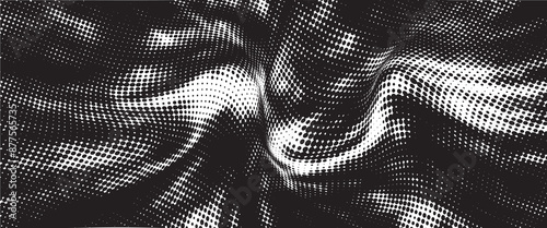 Rough black and white texture vector. Distressed overlay texture. Grunge background. Abstract textured effect. Vector Illustration