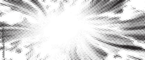 Foto Spotted black and white grunge vector line background