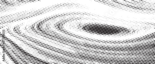 Cuadro en lienzo Spotted black and white grunge vector line background