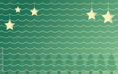 Christmas Background Gradient color vector illustration.