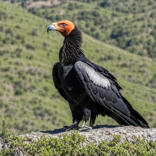 California condor or Gymnogyps californianus is a New World vulture and the largest North American land bird.