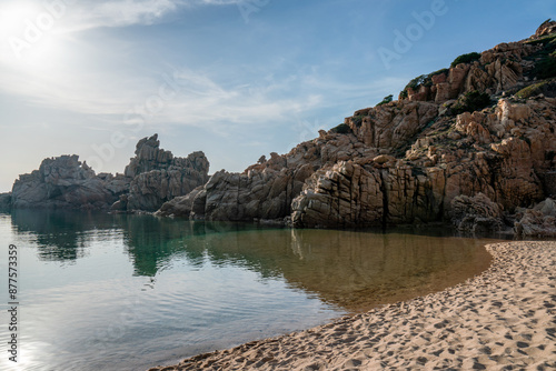 Li Cossi wild beach in Costa Paradiso in Sardinia, Italy