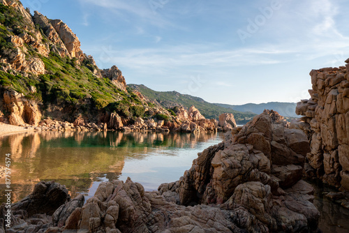 Li Cossi wild beach in Costa Paradiso in Sardinia, Italy