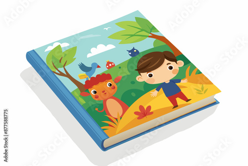 Children's kdp cover vector art illustration