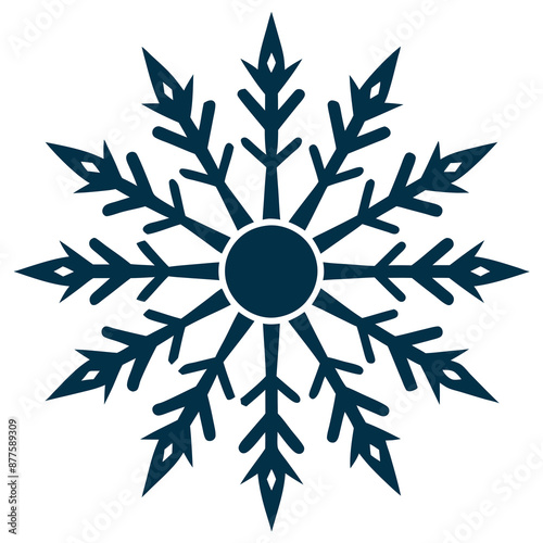 Minimalist Snowflake Border Enhance Your Winter Designs