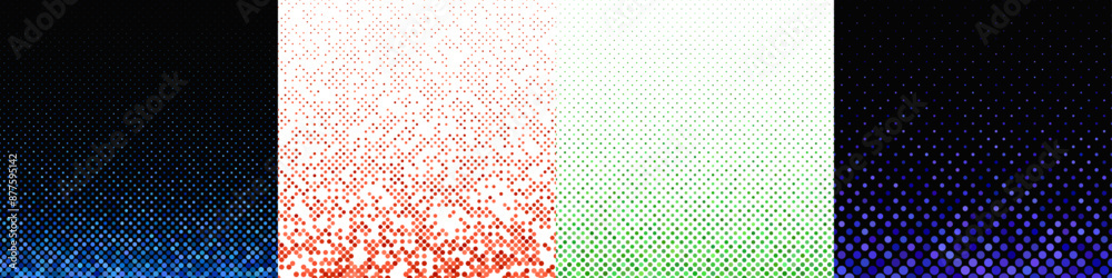Abstract geometrical dot pattern collection Abstract geometrical dot pattern collection