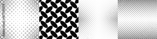 Black and white pattern collection