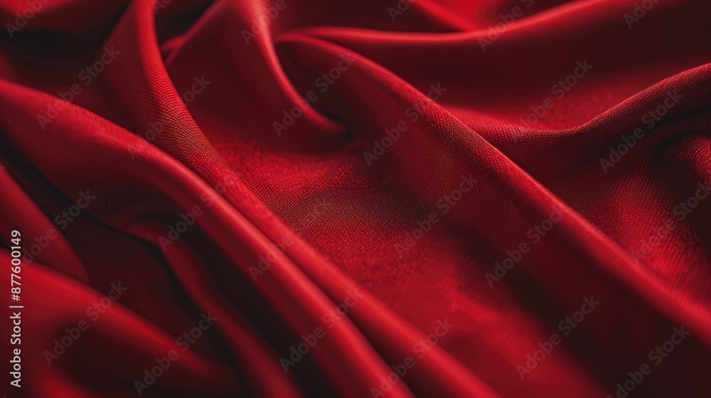 Obraz premium Crimson fabric made of cotton