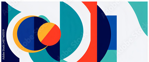 Free Download illustrazione con elementi geometrici a tema astratto contemporaneo - GFXLoad
