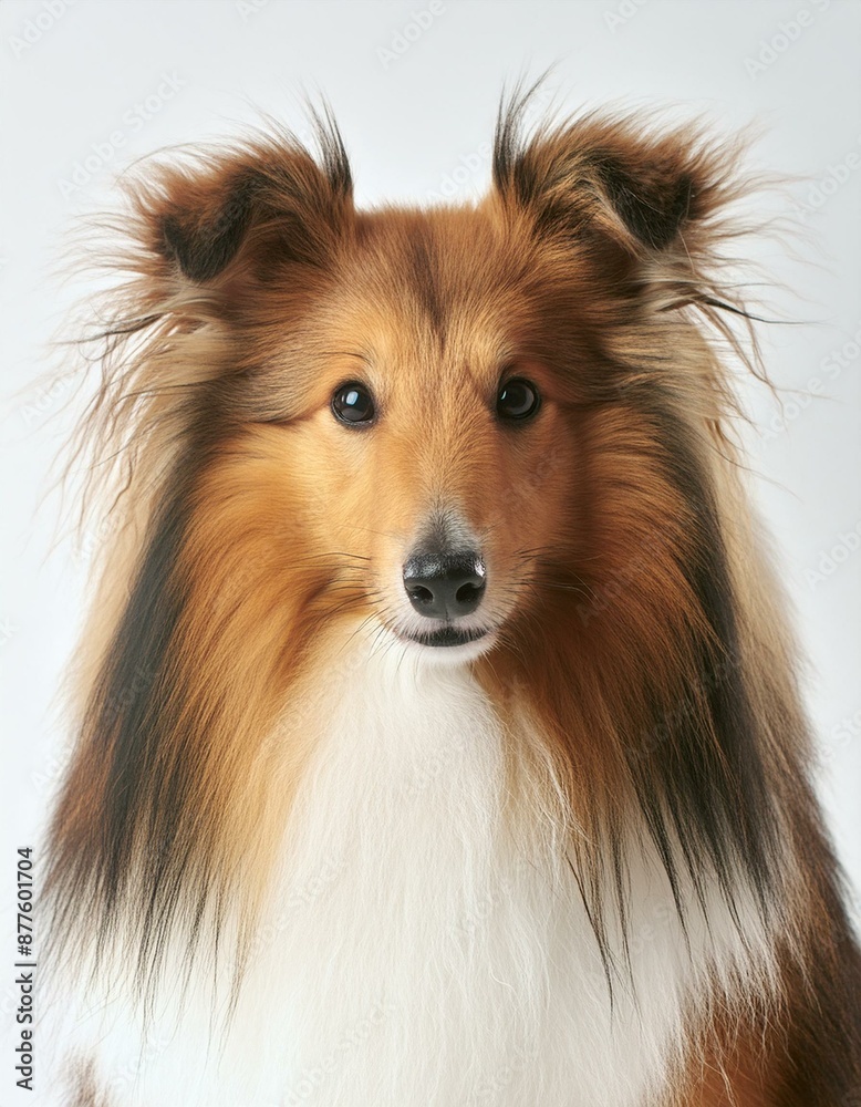 Shetland Sheepdog on a white background Shetland Sheepdog on a white background