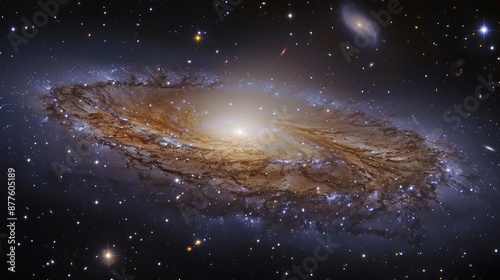 Illustration of IC 1101, One of the Largest Known Galaxies