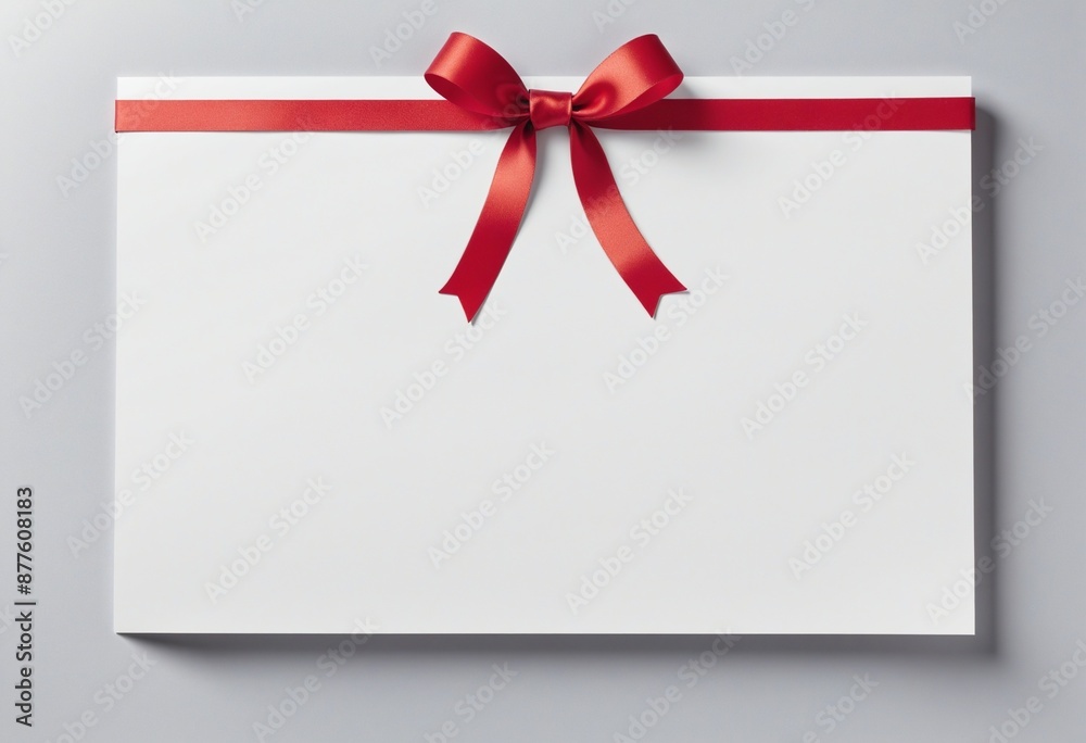 Valentine's Day Party Invitation Pamphlet with Gold Ribbon Bow Decoration Valentine's Day Party Invitation Pamphlet with Gold Ribbon Bow Decoration