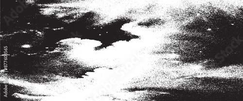 Rough black and white texture vector. Distressed overlay texture. Grunge background. Abstract textured effect.