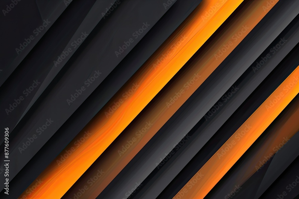 Minimalistic black and orange abstract background with clean lines Minimalistic black and orange abstract background with clean lines