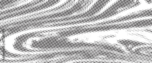 Fotografía Spotted black and white grunge vector line background
