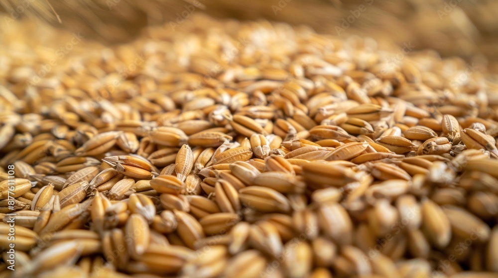Obraz premium A pile of grain with a lot of small grains