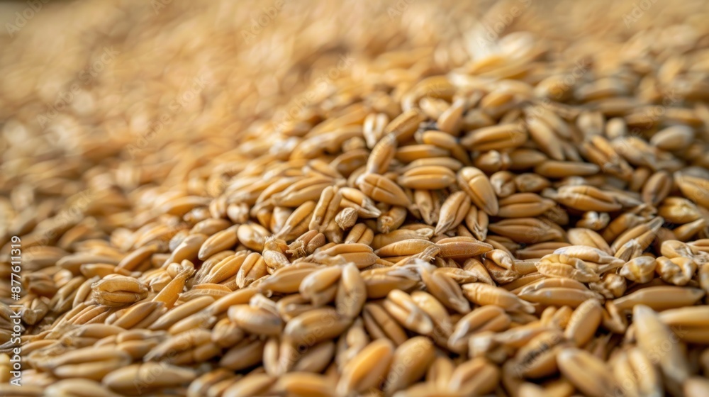Obraz premium A pile of grain with a lot of small grains