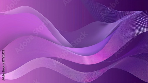 Abstract Purple Waves Background