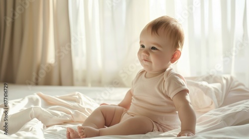 Wallpaper Mural The Baby on Bed Torontodigital.ca