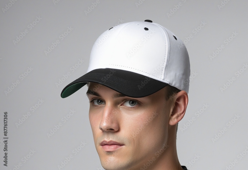 Sport collection featuring a red visor baseball cap with multiple views in color, ready to be customized and advertised on a clean background Sport collection featuring a red visor baseball cap with multiple views in color, ready to be customized and advertised on a clean background