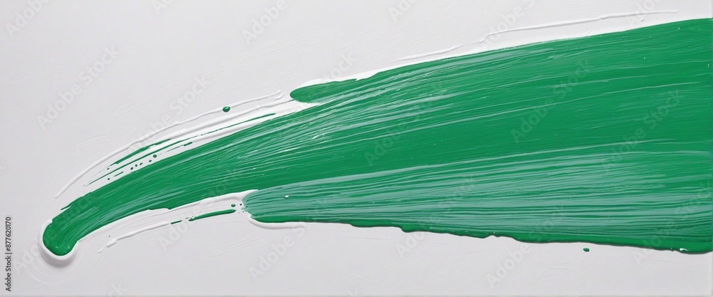 Green Oil Paint Brush Stroke on Abstract Wallpaper Background Green Oil Paint Brush Stroke on Abstract Wallpaper Background