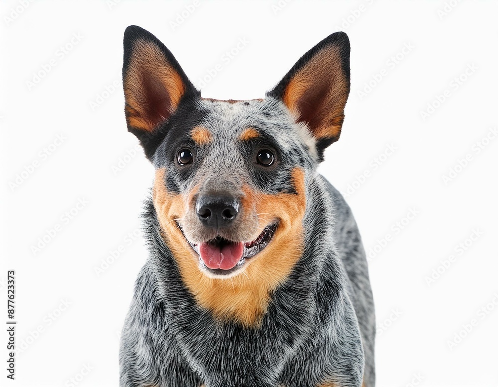 Australian Cattle Dog on a white background Australian Cattle Dog on a white background