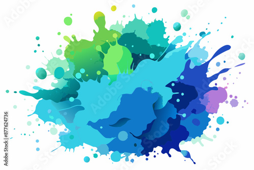 Colorful Artistic Watercolor Splash Design

