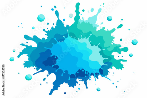 Colorful Artistic Watercolor Splash Design
