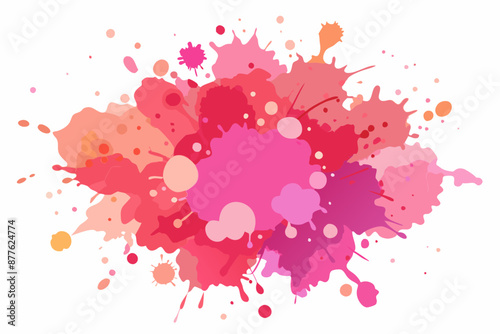 Colorful Artistic Watercolor Splash Design
