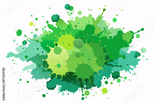 Colorful Artistic Watercolor Splash Design
