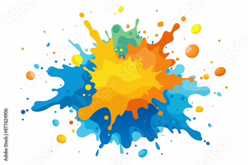 Colorful Artistic Watercolor Splash Design
