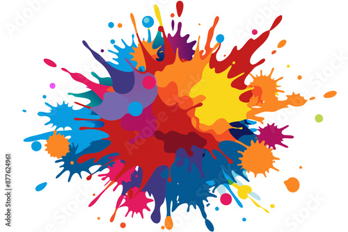 Colorful Artistic Watercolor Splash Design
