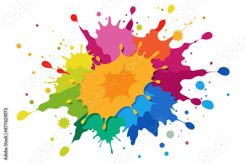 Colorful Artistic Watercolor Splash Design
