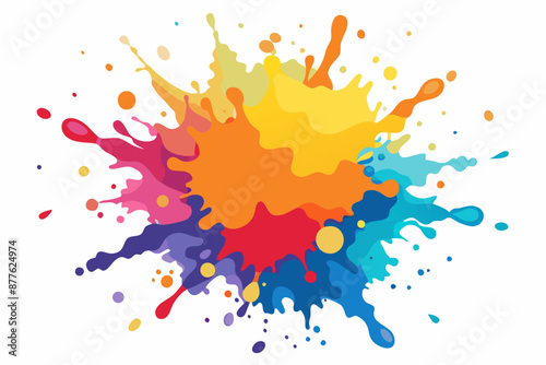 Colorful Artistic Watercolor Splash Design
