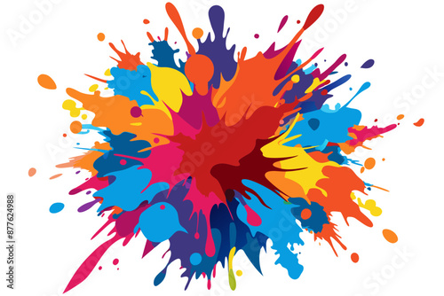 Colorful Artistic Watercolor Splash Design
