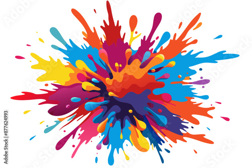 Colorful Artistic Watercolor Splash Design
