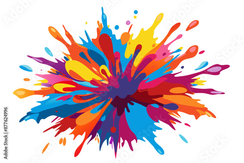Colorful Artistic Watercolor Splash Design
