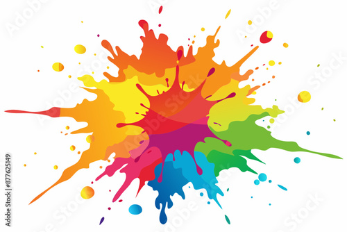 Colorful Artistic Watercolor Splash Design
