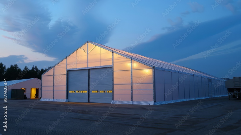 Obraz premium Side Industrial Tent in PVC fabric