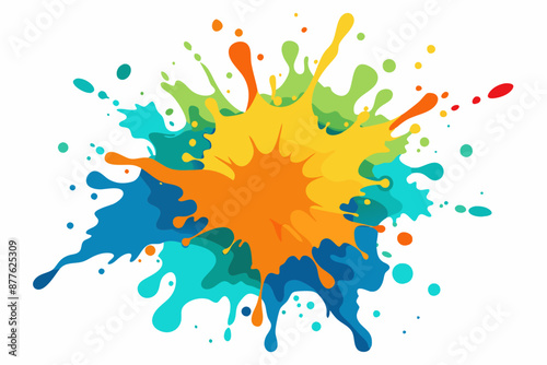Colorful Artistic Watercolor Splash Design
