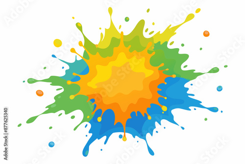 Colorful Artistic Watercolor Splash Design
