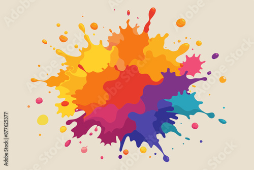 Colorful Artistic Watercolor Splash Design
