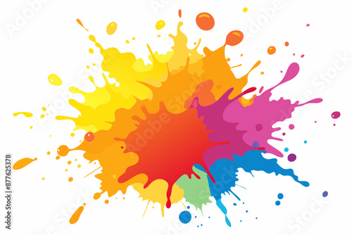Colorful Artistic Watercolor Splash Design
