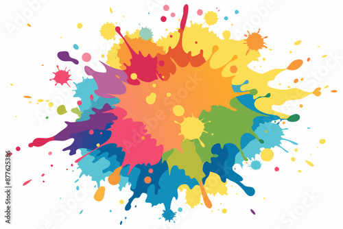 Colorful Artistic Watercolor Splash Design
